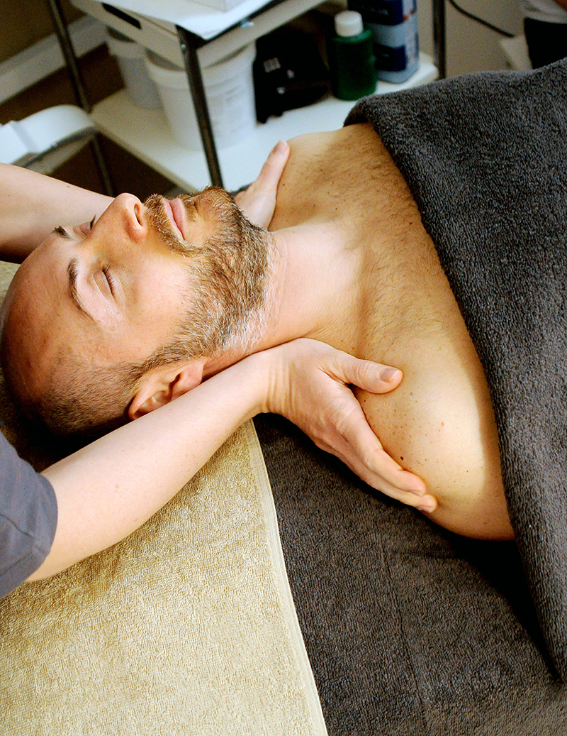 Massage Bearded Man